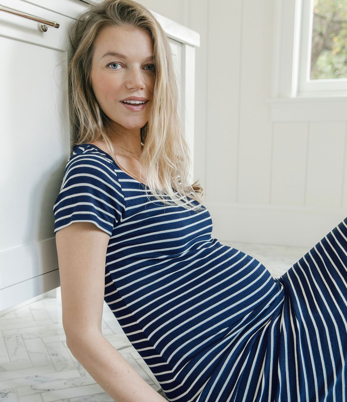 Rib T-Shirt Maternity Dress – Ingrid+Isabel